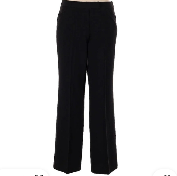 Nicole Miller New York Solid Black Work Pant Size 10 - Picture 7 of 8
